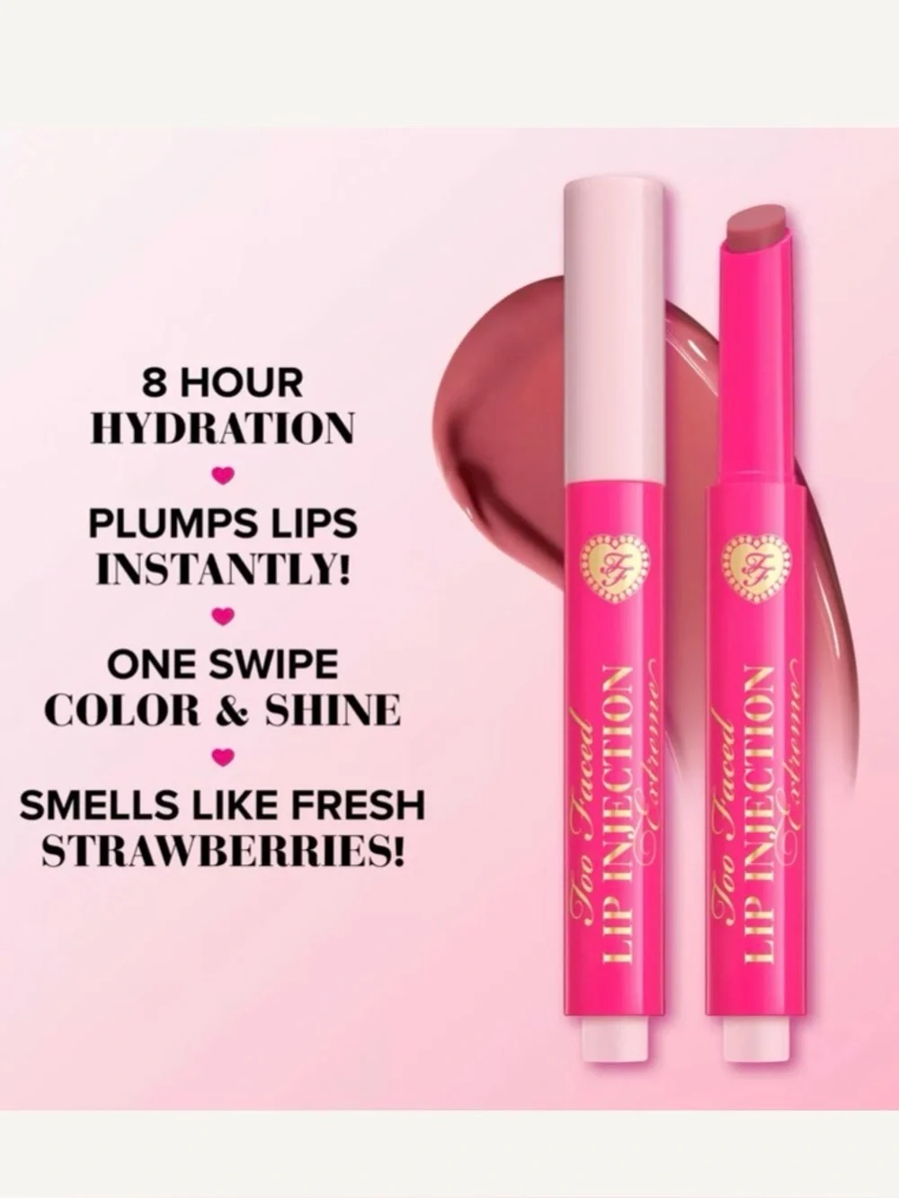NEW! Too Faced Lip Injection Extreme Plumping Clicks in Feelin’ Spicy